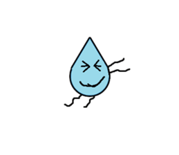 Bean Cucumber Water drop sticker #12922919