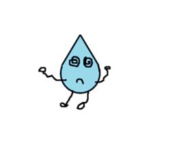 Bean Cucumber Water drop sticker #12922920