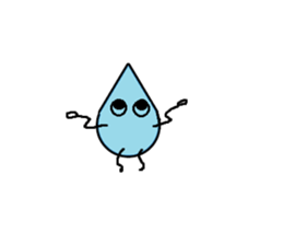 Bean Cucumber Water drop sticker #12922923