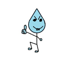 Bean Cucumber Water drop sticker #12922925