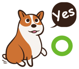 Corgi NANA Multilingual sticker #12923542