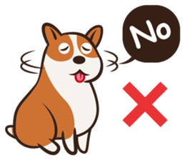 Corgi NANA Multilingual sticker #12923543