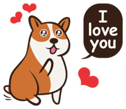 Corgi NANA Multilingual sticker #12923545