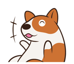 Corgi NANA Multilingual sticker #12923565