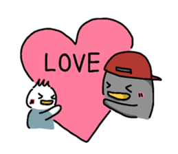 Pen-pen and Pea-kun 2 sticker #12923585