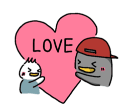 Pen-pen and Pea-kun 2 sticker #12923585