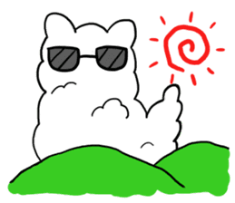 cat with sunglasses all seasons sticker #12923783