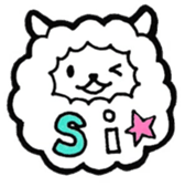 korokoro sheep a little Italian sticker #12924131