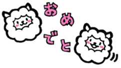 korokoro sheep a little Italian sticker #12924160