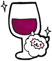 korokoro sheep a little Italian sticker #12924164