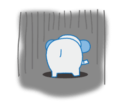 Elephant speaks Hindi and Japanese sticker #12925285