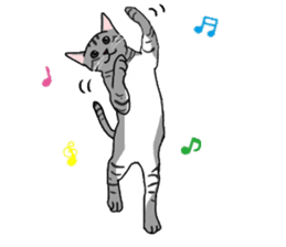 Nanako, the gray tabby kitty! sticker #12925462