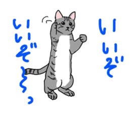 Nanako, the gray tabby kitty! sticker #12925464