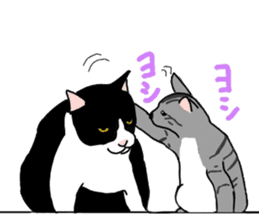 Nanako, the gray tabby kitty! sticker #12925468