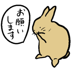 MUGICYA is rabbit. sticker #12925889