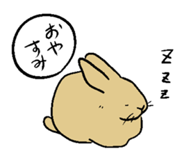MUGICYA is rabbit. sticker #12925892