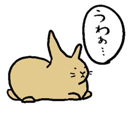 MUGICYA is rabbit. sticker #12925919