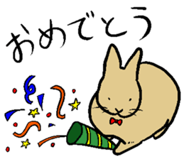 MUGICYA is rabbit. sticker #12925925
