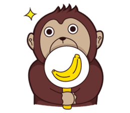 Bana The Monkey sticker #12926946