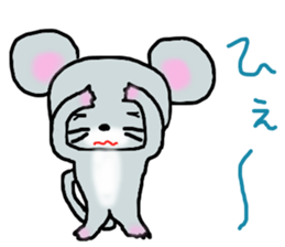 mouse has the sulks sticker #12927236