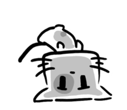 Cube face cat stickers sticker #12927881