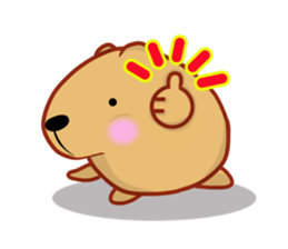Kyapibara 10 sticker #12928168