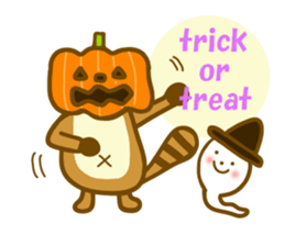 Autumn raccoon dog sticker #12928580