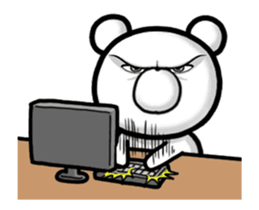 Move! Handsome bear & rabbit (overseas) sticker #12928762