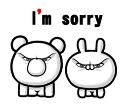 Move! Handsome bear & rabbit (overseas) sticker #12928767