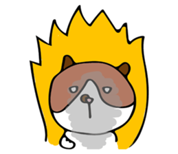 THE CAT - blood group is B sticker #12930429