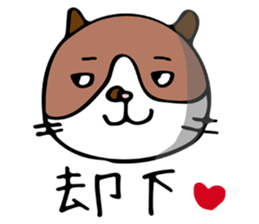 THE CAT - blood group is B sticker #12930434