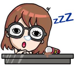 Nong Pla Tong : Cute Office Girl sticker #12930585