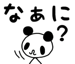 Rabbit & panda, sometimes a bear. sticker #12931605