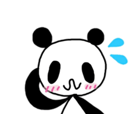 Rabbit & panda, sometimes a bear. sticker #12931623