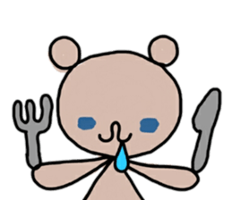 Rabbit & panda, sometimes a bear. sticker #12931625