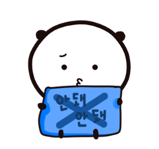 KOREAN PANDA1 sticker #12931716