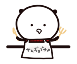 KOREAN PANDA1 sticker #12931744