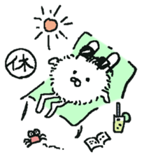 fluffy bunny Mofu-chan. sticker #12931806