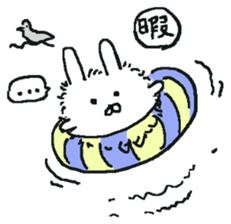 fluffy bunny Mofu-chan. sticker #12931808