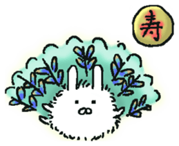 fluffy bunny Mofu-chan. sticker #12931810