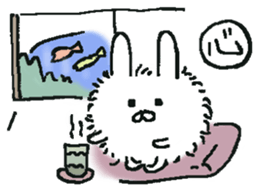 fluffy bunny Mofu-chan. sticker #12931812