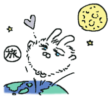 fluffy bunny Mofu-chan. sticker #12931819