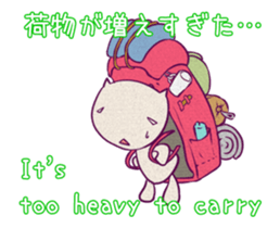 TravelingCat / Japanese and English sticker #12932503