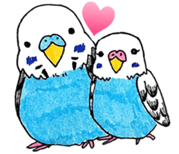 Bird life ruriharu sticker #12932673