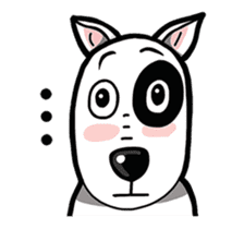 Butterier White Dog (animated) sticker #12933110