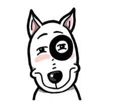 Butterier White Dog (animated) sticker #12933113