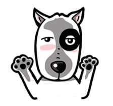 Butterier White Dog (animated) sticker #12933117