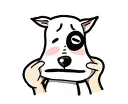 Butterier White Dog (animated) sticker #12933118
