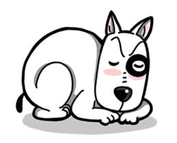 Butterier White Dog (animated) sticker #12933124