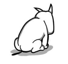 Butterier White Dog (animated) sticker #12933125